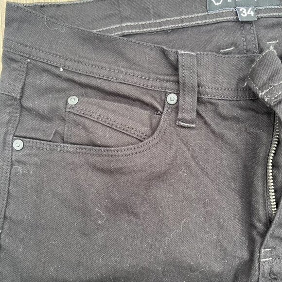 ** Empyre Mens Loose Fit  Black Wash Denim Skate Jeans Size 34 - Picture 7 of 9